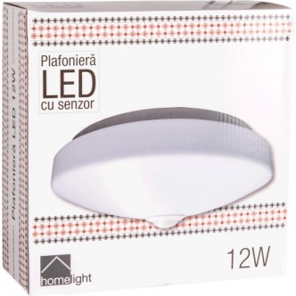 Plafoniera Senzor LED 12W 6500K