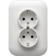 Priza Dubla cu CP Ovivo Loft, 404-010301-907