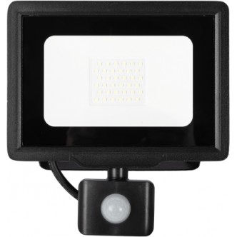 Proiector LED SMD Slim Senzor 30W CW Negru