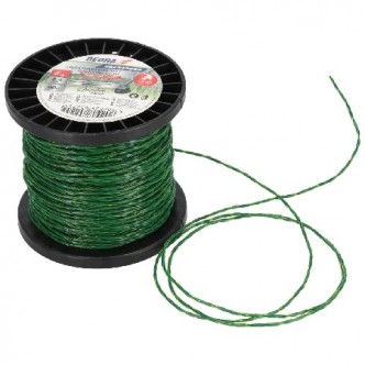 Fir pentru motocoasa, insertie CARBON profil patrat rasucit, 2,4mm x 90m, DEDRA GARDEN 80Z24902S