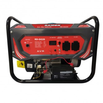Generator de curent benzina Raider RD-GG26, 2.8kW, Pornire Electrica, 4 timpi, 12L, 230V