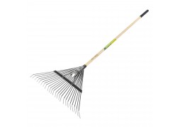 Grebla frunze 24 dinti flexibili,maner lemn,1650mm