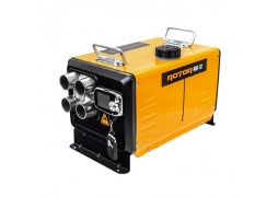 Incalzitor diesel ROTOR RID-12, 12 kW, 12V/24V/230V, rezervor 5 L, 4 iesiri aer cald din aluminiu, control LCD, telecomanda, portabil