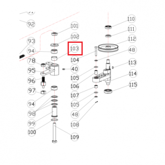 Inel blocare pentru motocositoarea Ruris DAC777, CLD-SW01