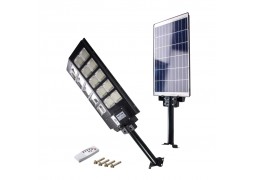 Lampa stradala incarcare solara cu panou, senzor, acumulator 30Ah, LED800, 8000lm, 6500K