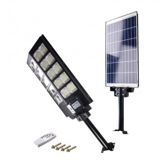 Lampa stradala incarcare solara cu panou, senzor, acumulator 30Ah, LED800, 8000lm, 6500K
