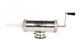 Masina de carnati, orizontala, 3 Kg, material inoxidabil prindere cu ventuza, 5 palnii Micul Fermier Masina de carnati, orizontala, 3 Kg, material inoxidabil prindere cu ventuza, 5 palnii Micul Fermier