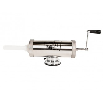 Masina de carnati, orizontala, 3 Kg, material inoxidabil prindere cu ventuza, 5 palnii Micul Fermier Masina de carnati, orizontala, 3 Kg, material inoxidabil prindere cu ventuza, 5 palnii Micul Fermier