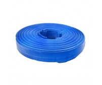 Furtun plat din PVC refulare pompa 1 tol 50m albastru insertie panza