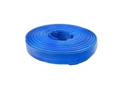 Furtun plat din PVC refulare pompa 1 tol 50m albastru insertie panza