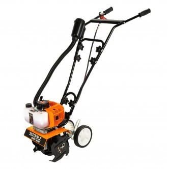 Motocultor latime ingusta 3CP, 52CC, motor benzina 2T, cu o viteza si pornire manuala Detoolz
