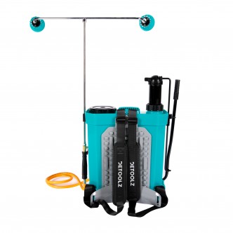 Pompa de stropit (vermonel) 2 in 1 acumulator 8 Ah si manuala, cu pulverizator dublu Detoolz 16L