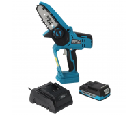 Mini drujba electrica crengi cu acumulator 18V 2Ah (ACUMULATOR+INCARCATOR INCLUS), lama 10cm, Dedra SAS+ALL Mini drujba electrica crengi cu acumulator 18V 2Ah (ACUMULATOR+INCARCATOR INCLUS), lama 10cm, Dedra SAS+ALL