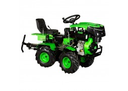 Mini tractor Micul Fermier, 17cp 530cc, motor pe motorina 4T, 4X4, 4 viteze, pornire electrica, 2 cutii de viteze, sistem hidraulic