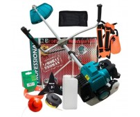 Motocoasa Broman Profesional 6000+, 5200 CC, 8 CP, 6000 RPM, cu 7 accesorii incluse