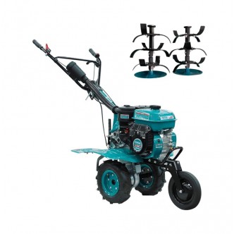 Motocultor pe benzina TOTAL TGC5001, 6.5 CP, latime lucru 90 cm, cu roti si freze
