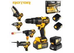 Multifunctional 5 in 1 pe acumulator ROTOR RTS1, 24000 rot/min, 21V/3Ah, Brushless