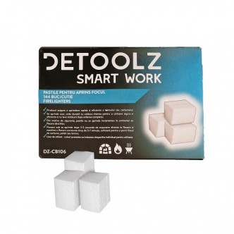 Pastile pentru aprins focul 144 buc/cutie, Detoolz DZ-CB106