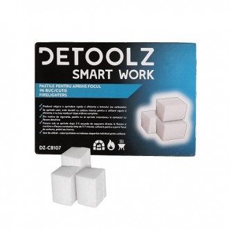 Pastile pentru aprins focul 96 buc/cutie, Detoolz DZ-CB107
