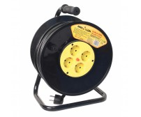 Prelungitor electric cu tambur 4 prize 3x1.5mm2 25m Makalon Prelungitor electric cu tambur 4 prize 3x1.5mm2 25m Makalon