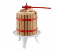 Presa manuala  - Teasc , fructe si struguri ROTOR FP-6, 6 L, cuva Ø19,7 cm, lemn masiv de stejar, fonta si otel