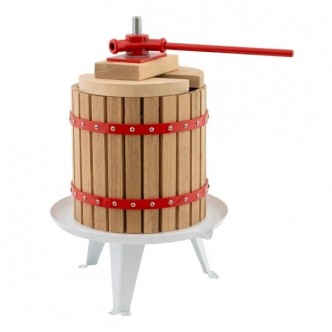 Presa manuala - Teasc , fructe si struguri ROTOR FP-6, 6 L, cuva Ø19,7 cm, lemn masiv de stejar, fonta si otel Presa manuala - Teasc , fructe si struguri ROTOR FP-6, 6 L, cuva Ø19,7 cm, lemn masiv de stejar, fonta si otel