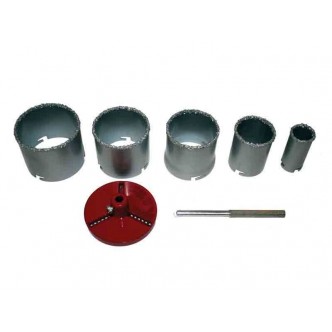 Set carote pentru placi ceramice 33-83mm