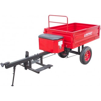Remorca agricola motocultor Rotakt basculabila, capacitate 300 kg, roti 4.00-8