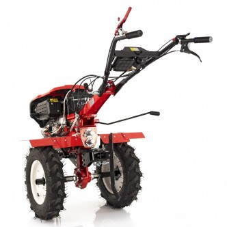 Motocultor Diesel 9 CP, PORNIRE ELECTRICA, transmisie pinioane, carcasa fonta 2 prize de putere, Rotakt Godzilla RO135C