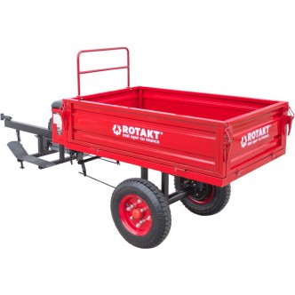 Remorca agricola motocultor Rotakt basculabila, capacitate 300 kg, roti 4.00-8