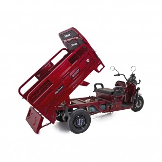 Triciclu Electric cu Remorca 25 km/h Autonomie 68 km Baterie Plumb-acid 72V 58Ah Greutate maxima 617 kg, FARA PERMIS Rotakt Guliver 2000W