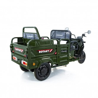 Triciclu Electric Rotakt Courier Motor 2000W 25 km/h Autonomie 79 km Baterie plumb-acid 72V 32Ah Greutate maxima admisa 478kg, Fara permis