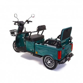 Triciclu electric Rotakt Liberia 1400W 25 km/h autonomie 48 km baterie plumb- acid 60V 20Ah greutate maxima 292 kg, FARA PERMIS