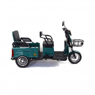 Triciclu electric Rotakt Liberia 1400W 25 km/h autonomie 48 km baterie plumb- acid 60V 20Ah greutate maxima 292 kg, FARA PERMIS
