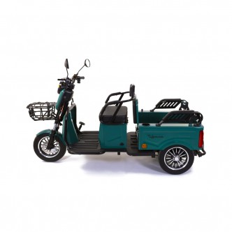 Triciclu electric Rotakt Liberia 1400W 25 km/h autonomie 48 km baterie plumb- acid 60V 20Ah greutate maxima 292 kg, FARA PERMIS