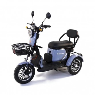 Triciclu Electric Rotakt Senior Motor 1000W Viteza25 km/h Autonomie 62 km Baterie plumb-acid 60V 20Ah Greutate maxima 187 kg, FARA PERMIS