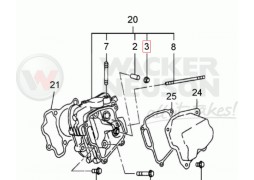 Semering supapa placa / mai compactor Wacker WM 100, Robin EH 10