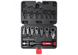 Set 20 buc. chei unghiulare cu clichet, 6-19mm, CrV, capete interschimbabile DEDRA 17L5001