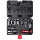 Set 20 buc. chei unghiulare cu clichet, 6-19mm, CrV, capete interschimbabile DEDRA 17L5001