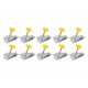 Set mini dispozitive de ridicare plăcilor de gips-carton, faianta etc, 10 elemente, Topmaster 