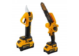 Set mini fierastrau CS1 si Foarfeca de gradina GS1 pe acumulator ROTOR, 500 W,600 W 4500 rot/min, 21 V 3 Ah Set mini fierastrau CS1 si Foarfeca de gradina GS1 pe acumulator ROTOR, 500 W,600 W 4500 rot/min, 21 V 3 Ah