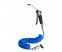 Set pistol pentru suflat cu furtun 5m spiralat ¼"M&F Set pistol pentru suflat cu furtun 5m spiralat ¼"M&F