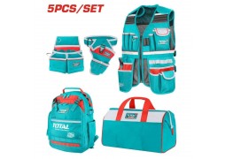 SET TRANSPORT UNELTE 5 PIESE (RUCSAC, GEANTA,VESTA,CENTURA,SUPORT BORMASINA) TOTAL