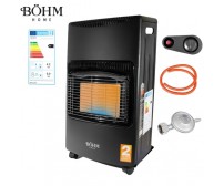 Soba pe gaz GPL pliabilă BÖHM BF-003B , 4,20 kW , 3 trepte de putere , 20-80 m² , Regulator GPL + Furtun GPL 1,5 m Soba pe gaz GPL pliabilă BÖHM BF-003B , 4,20 kW , 3 trepte de putere , 20-80 m² , Regulator GPL + Furtun GPL 1,5 m