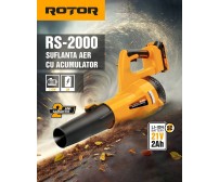 Suflanta aer pe acumulator cu 1 acumulator 21V / 2Ah si incarcator ROTOR RS-2000 