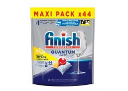 Tablete pentru masina de spalat vase, Finish Quantum, All in 1, Lemon, 44 bucati