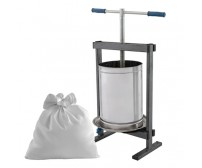 Teasc / Presa manuala de struguri Vilen Inox 20 L, cuva dubla, Ucraina Traditional