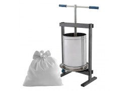Teasc / Presa manuala de struguri Vilen Inox 20 L, cuva dubla, Ucraina Traditional
