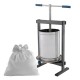Teasc / Presa manuala de struguri Vilen Inox 20 L, cuva dubla, Ucraina Traditional