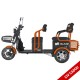 Triciclu electric persoane BLADE TRIP X2 Negru-Portocaliu, 2000W, 2 locuri, autonomie pana la 70 km, CIV GRATUIT